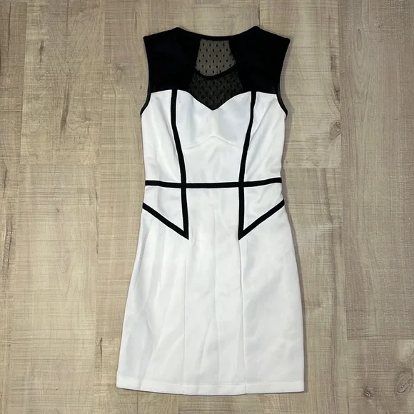 bisou bisou black and white dress Bisou Bisou | Dresses | Bisou Bisou Black And White Sweetheart Mini Bodycon  Dress